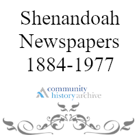Shenandoah Newspapers 1884-1977 Community History Archive